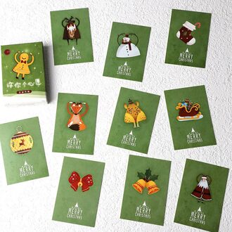 28 Sheets/Set Vrolijk Kerstfeest Lomo Card Mini Postkaart Warm Kerstavond Wensen Wenskaart Boodschap Kaart