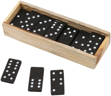 28 Stks/set Houten Domino Bordspellen Grappig Tafel Game Domino Speelgoed Voor Kinderen Vroeg Educatieve Ouder-kind Speelgoed