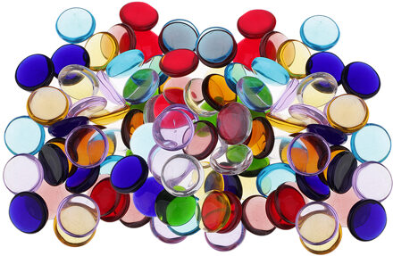 280 Stuks Ronde Vorm Helder Glas Mozaïek Tegels Materiaal Voor Mozaïek Maken Kids Ambachten Maken 15 Mm