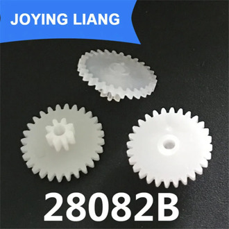 28082B 0.5M Plastic POM Gear Diameter 15mm 28 Teeth + 8 Teeth Two Layer Gear 2.05mm Hole DIY Toy Parts Accessories