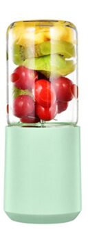 280Ml Elektrische Juicer Citroensap Afzuigkap Usb Draagbare Voedsel Mixer Machine groen