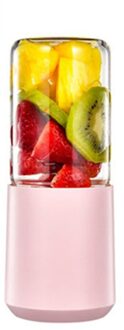 280Ml Elektrische Juicer Citroensap Afzuigkap Usb Draagbare Voedsel Mixer Machine roze