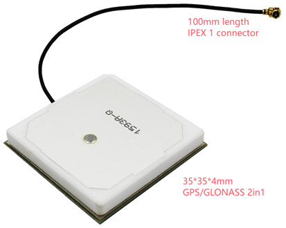 28dB High Gain Gnss Gps Antenne Keramische Patch Interne Gps Glonas Antenne Ipx Connector Voor Iot M2M
