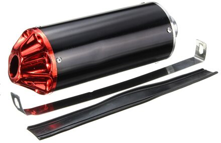 28Mm Uitlaat Met Klem Voor Ttr CRF50 Ssr Thumpstar 90cc 110cc 125cc Dirt Pit Bike Rood