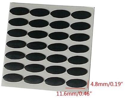 28Pcs Computer Muis Voeten Sticker 0.6Mm 11.6X4.8Mm Diy Muis Voeten Mouse Skates Voor A4tech X7 x-760 Muis