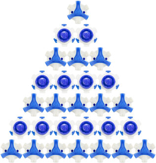28Pcs Golf Schoen Spikes Stinger Draad Schoenplaten Fast Twist White & Blue Rubber