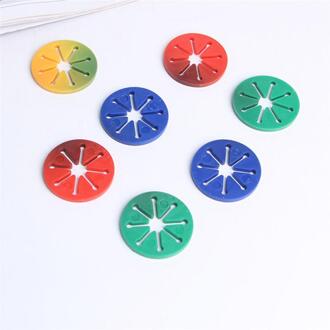 28Pcs Sok Clips Kleurrijke Sok Houder Ringen Sok Organisatoren Sorteerders Sloten Clips Wasknijpers Willekeurige Kleur