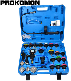 28Pcs Universal Radiator Pressure Tester Vacuum Type Cooling System Test Detector Set Testeur Refroidissement