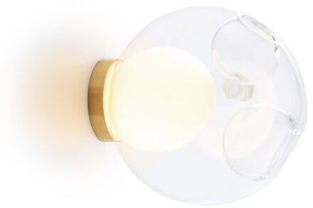 28s Brass Wandlamp - Transparant