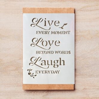 29*21 Cm A4 Liefde Woorden Diy Gelaagdheid Stencils Muur Schilderen Plakboek Kleuring Embossing Album Decoratieve Template