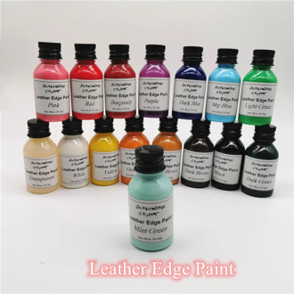 29.5ml 16colors leather edge dye edge oil sealing tools leather craft DIY Highlights Leather Paint Non-heat
