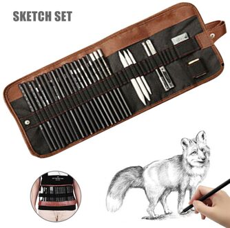 29 Pcs Potlood Set Schetsen Tekening Art Tool Grafiet Potloden Schetsen Levert Nds