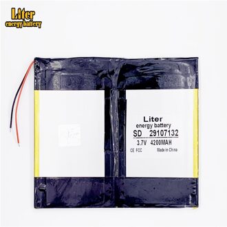 29107132 3.7V Lithium Polymeer Batterij 3.7V 4200 Mah Mobiele Power Diy Tablet Computer
