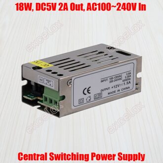 2A 18 W DC 5 V Output AC 110 V 220 V In Gecentraliseerde Voeding Centrale Switching Power Source voor CCTV Camera Security System