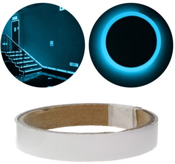 2Cm * 1M Lichtgevende Tl Night Zelfklevende Glow In Dark Sticker Tape Veiligheid Veiligheid Thuis decoratie Waarschuwing Tape blauw groen