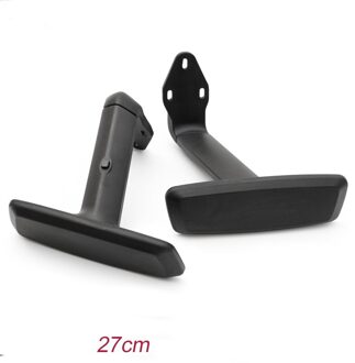 2D Armsteun Up Down Hight Aanpassen Functie Leuning Voor Gaming Computer Bureaustoel Fauteuil Een Paar Meubels Handvat Accessoire 27cm zwart