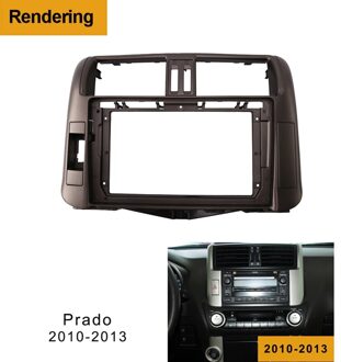 2Din Auto Dvd Frame O Fitting Adapter Dash Trim Kits Facia Panel 9 Inch Voor Toyota Prado