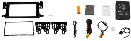 2Din Auto Stereo Radio Fascia Dvd Panel Audio Kit Voor Suzuki Grand Vitara 2005 & 180 Groothoek achteruitrijcamera