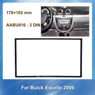 2Din Autoradio Fascia Dvd-speler Voor Buick Excelle 2006 Auto Stereo Panel Bezel Trim Kit Cd Installatie Montage Frame accessorie