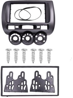 2Din Autoradio Fascia Voor Honda City Jazz 2002 Links/Rechts Wiel Handleiding Ac Stereo Dvd-speler frame Panel Inbouwen Trim Kits links kant / 173x98mm