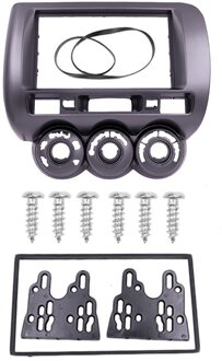 2Din Autoradio Fascia Voor Honda City Jazz 2002 Links/Rechts Wiel Handleiding Ac Stereo Dvd-speler frame Panel Inbouwen Trim Kits rechter zijde / 173x98mm