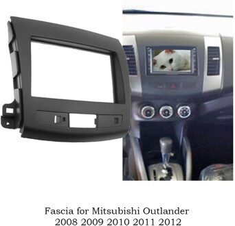 2Din Autoradio Panel Fascia Voor Mitsubishi Outlander - Dvd Stereo Frame Montage Dash Installatie Bezel Trim Kit 173x98