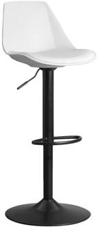 2e Halve Prijs Leen Bakker - Barkruk Sendra - Polypropyleen - Wit - 47x45x110 Cm