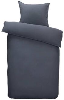 2e Halve Prijs Leen Bakker - Dekbedovertrek Daan - 140x200/220 Cm - Katoen - Blauw