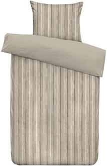 2e Halve Prijs Leen Bakker - Dekbedovertrek Felix - Zand/taupe - 140x200/220 Cm - Polyester - Beige#Taupe