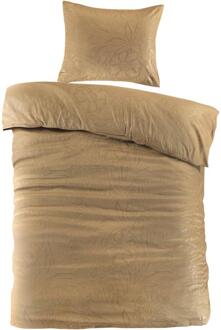 2e Halve Prijs Leen Bakker - Dekbedovertrek Mason - Oker - 140x220 Cm - Microvezel - Geel#Goudkleurig