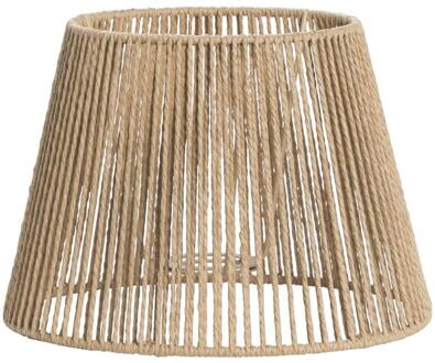 2e Halve Prijs Leen Bakker - Lampenkap Bowen - Naturel - 18xØ25 Cm - Papier - Beige