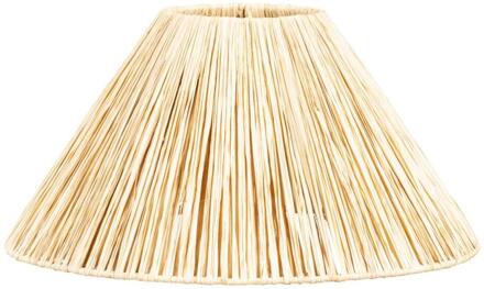 2e Halve Prijs Leen Bakker - Lampenkap Rowen - Naturel - Ø35x18,5 Cm - Raffia - Beige