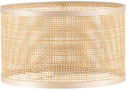 2e Halve Prijs Leen Bakker - Lampenkap Talha - Naturel - Ø33x20 Cm - Bamboe - Beige