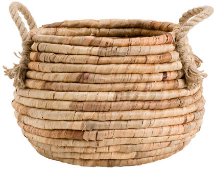 2e Halve Prijs Leen Bakker - Mand Juul - Naturel - 22x32 Cm - Rotan - Bruin