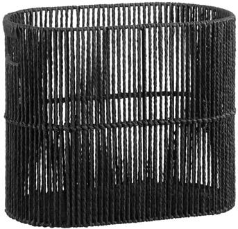 2e Halve Prijs Leen Bakker - Mand Palma - 35x42x23 Cm - Touw - Zwart