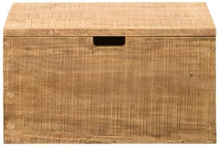 2e Halve Prijs Leen Bakker - Opbergkist Ronald - Naturel - 37x67x37 Cm - Hout - Bruin