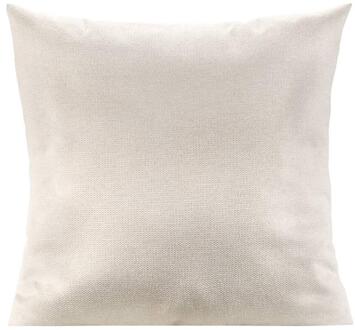 2e Halve Prijs Leen Bakker - Woonkussen Clint - Ecru - 60x60 Cm - Polyester - Crème