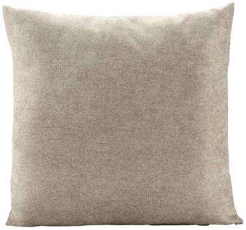 2e Halve Prijs Leen Bakker - Woonkussen Clint - Zand - 60x60 Cm - Polyester - Beige