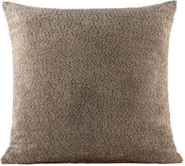 2e Halve Prijs Leen Bakker - Woonkussen Vayen - 60x60 Cm - Polyester - Taupe