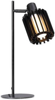 2e Halve Prijs Op=Op | Leen Bakker - Tafellamp Janet - 45 X 11 Cm - Aluminium - Zwart - 25x11x45 Cm