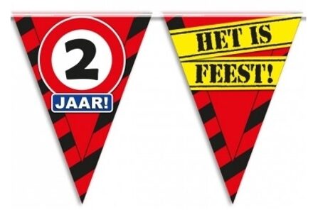 2e verjaardag feest slingers 10 meter Multi
