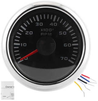 2in 9-32V Auto Toerenteller Hoge Indicatie Nauwkeurigheid 7000Rpm Toerenteller Voor Motorfietsen Motor Boten