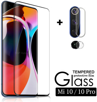 2in1 3D Curved tempered glass & Camera lens protective Glass For xiaomi mi 10 pro 5G xiomi mi 10 mi10 10pro screen protector