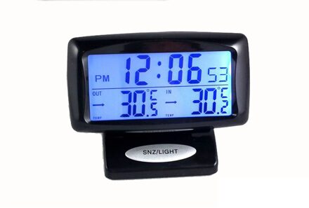 2In1 Auto Kit Elektronische Klok Thermometer Digitale Display Binnen En Buiten Dual Temperatuur Meten Met Backlight 0710