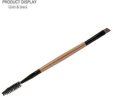 2in1 Bevel Wenkbrauw Borstel Tweekoppige Wenkbrauw Borstel Professionele Wenkbrauw Kam Make-Up Kwasten Wimpers Volume Cosmetica Tool As picture02