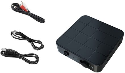 2in1 Bluetooth 5.0 Audio-ontvanger Zender Usb Dongle Stereo Draadloze Adapter Met Microfoon Voor Auto Tv Pc Hoofdtelefoon Rca Aux