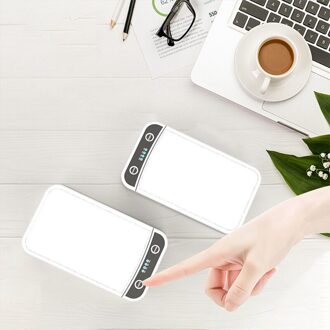 2In1 Draagbare Uv Desinfectie Aromatherapie Doos Anti Bacteriën Ultraviolet Ray Desinfectie Apparaat Voor Telefoon Sieraden Horloge