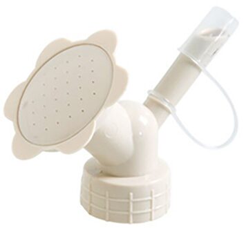 2In1 Plastic Sprinkler Nozzle Voor Bloem Waterers Fles Gieters Sprinkler Beige