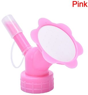 2In1 Potplanten Gieter Gereedschap Plastic Sprinkler Nozzle Voor Bloem Waterers Fles Gieters Sprinkler Tuin Gereedschap roze