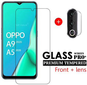 2in1 Screen Protector Tempered Glass and Camera Protective Glass For OPPO A9 2020 A5 2020 oppo a9 a5 2020 6.5" inch Glass
